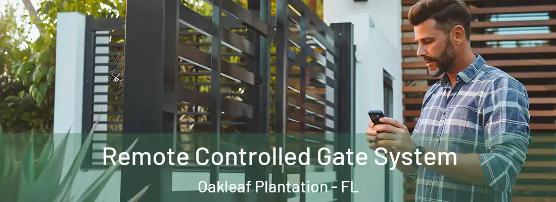Remote Controlled Gate System Oakleaf Plantation - FL