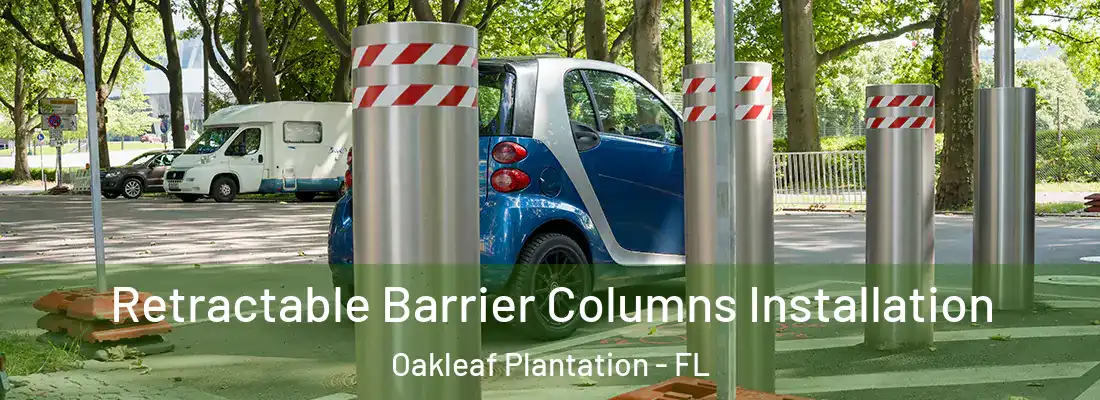  Retractable Barrier Columns Installation Oakleaf Plantation - FL